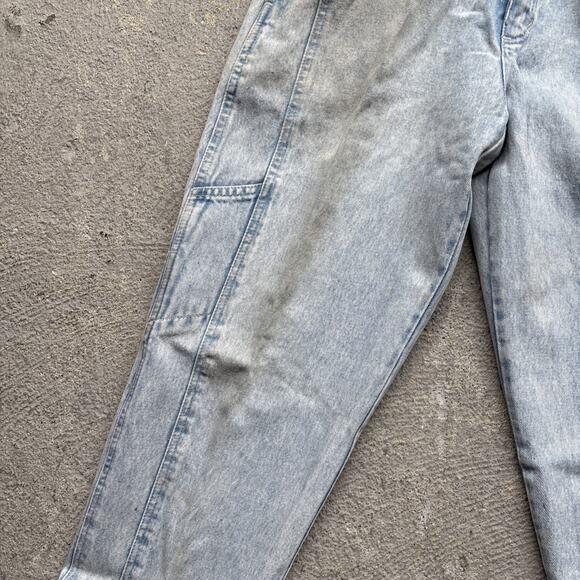 Deadstock 90s Dockers Jeans 30x32 Pleated Denim Levi’s Baggy Acid Wash Vintage - Picture 6 of 16